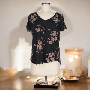 Torrid Floral Black Women's Top | SIZE 00 (M/L -10)